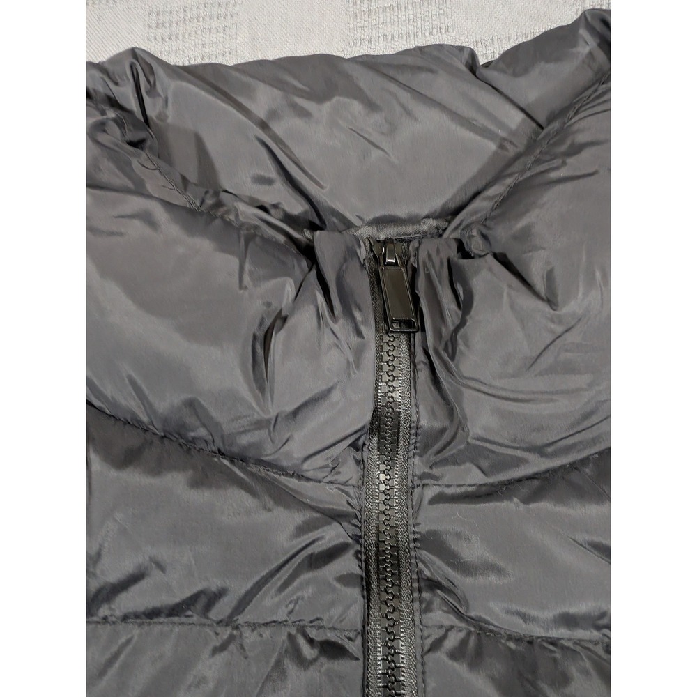 Fashion Nova Men Black Puffer Jacket 2XL Full Zip Quilted Coat OMJ20222458 - Picture 5 of 10
